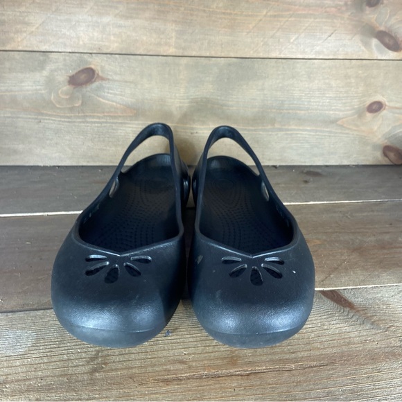 crocs kadee womens size 9 shoes black slip on comfort flats - Picture 5 of 8